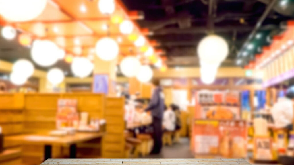 飲食店の店内画像